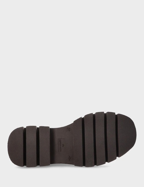 Stivaletto allacciato in pelle scamosciata chocolate