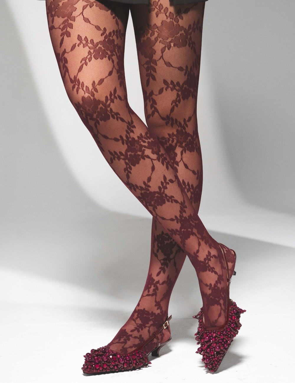 Slingback Décolleté slingback sable vernice bordeaux