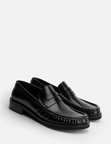 Leona Loafers abrasivato nero