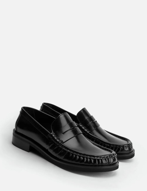 Leona Loafers abrasivato nero