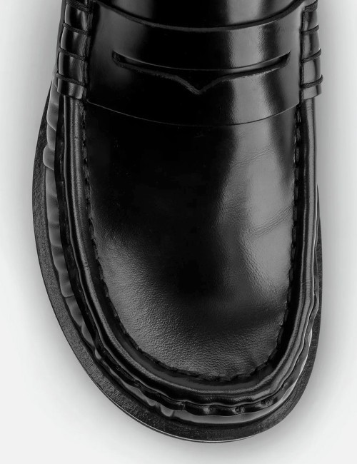 Mocassino Leona abrasivato nero