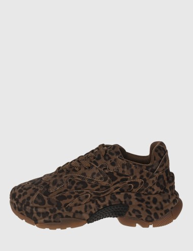Sneakers scamosciata Addict Leopardo Wild