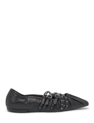 Ballerina BRENDAH Nappa Foulard Black/Black