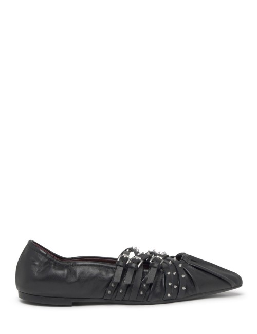 Ballerina BRENDAH Nappa Foulard Black/Black