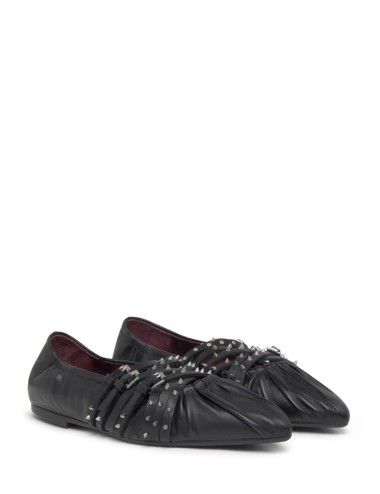 Ballerina BRENDAH Nappa Foulard Black/Black