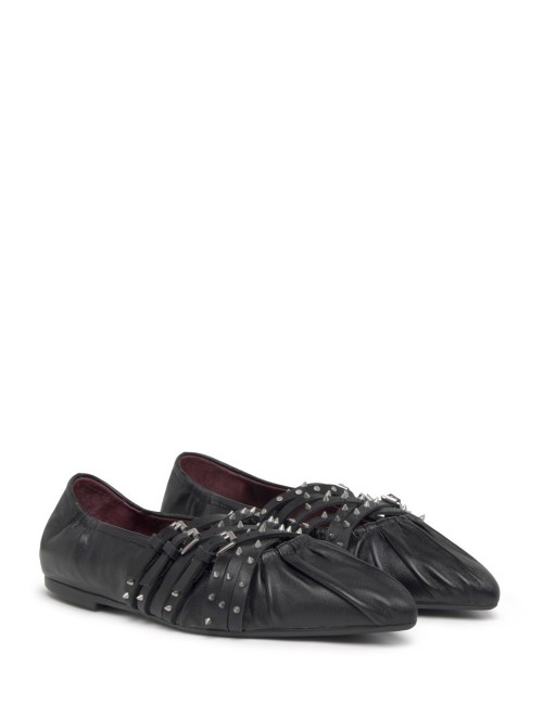 Ballerina BRENDAH Nappa Foulard Black/Black