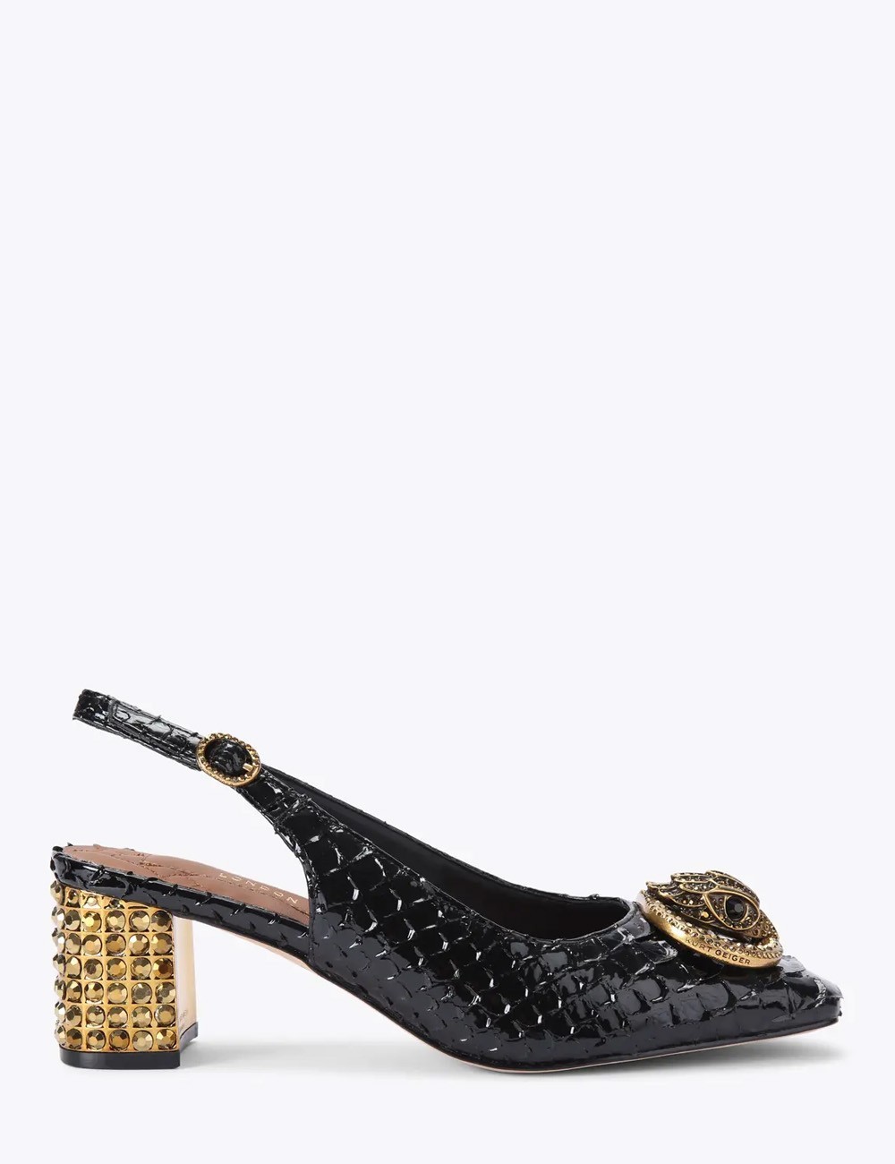 Chelsea block slingback heel