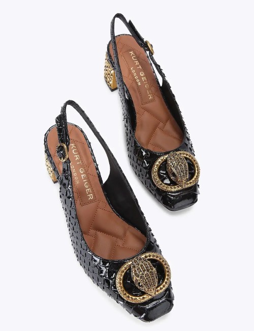 Chelsea block slingback heel