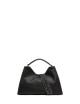 Borsa a tracolla in pelle AURORA NERO-CASTORO