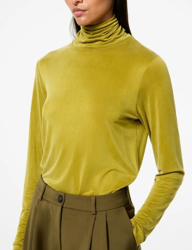 Maglia Cupro Turtle Wom Shirty bordeaux