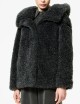 Lamb Hybrid Hood Wom Jkt tabacco