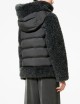 Lamb Hybrid Hood Wom Jkt tabacco
