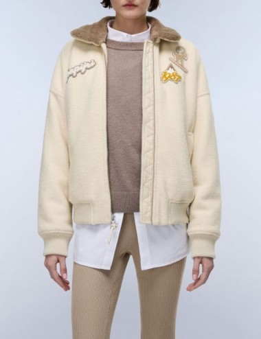 Giacca A-TOVEL Beige dimity