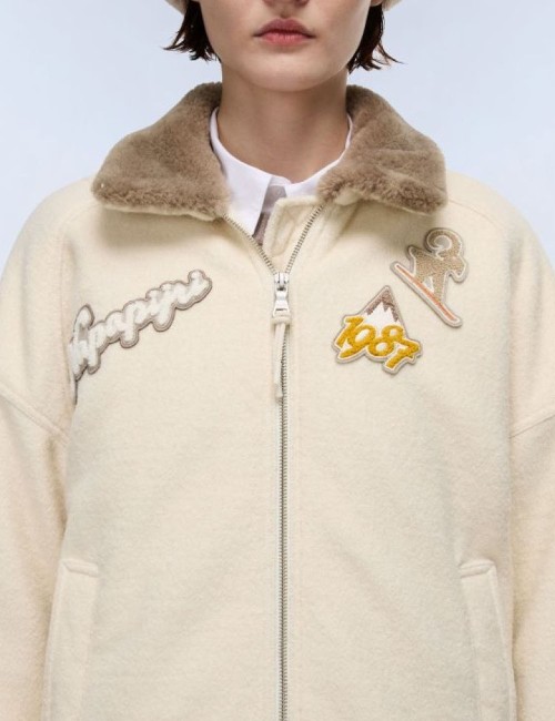 Giacca A-TOVEL Beige dimity