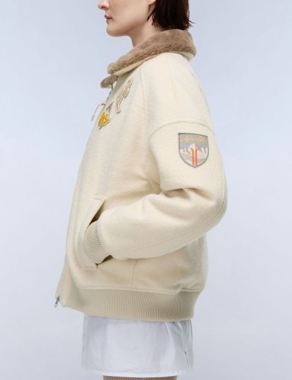 Giacca A-TOVEL Beige dimity