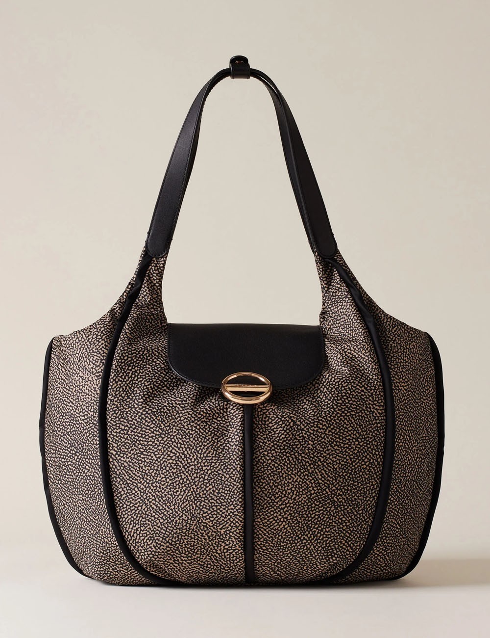 COTTAGE LARGE SHOPPING BAG OP NATURAL BLACK