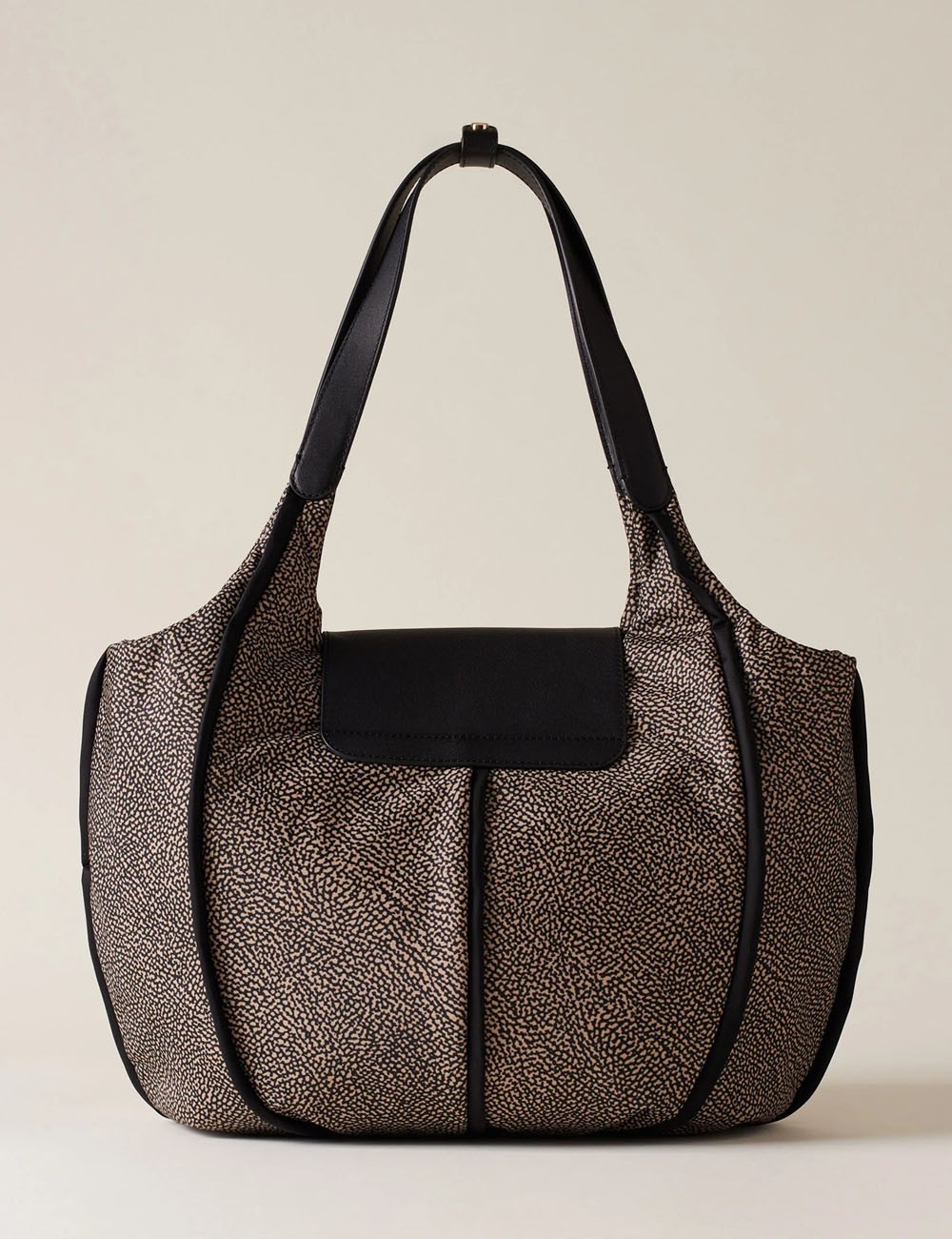 COTTAGE LARGE SHOPPING BAG OP NATURAL BLACK