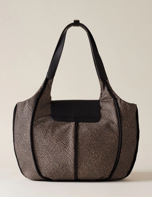 COTTAGE LARGE SHOPPING BAG OP NATURAL BLACK