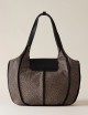 COTTAGE LARGE SHOPPING BAG OP NATURAL BLACK