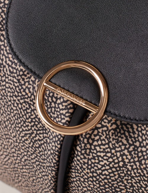COTTAGE BORSA SHOPPING LARGE OP NATURALE/NERO