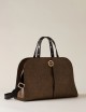 TULIP MEDIUM BOWLER BAG OP NATURAL BLACK