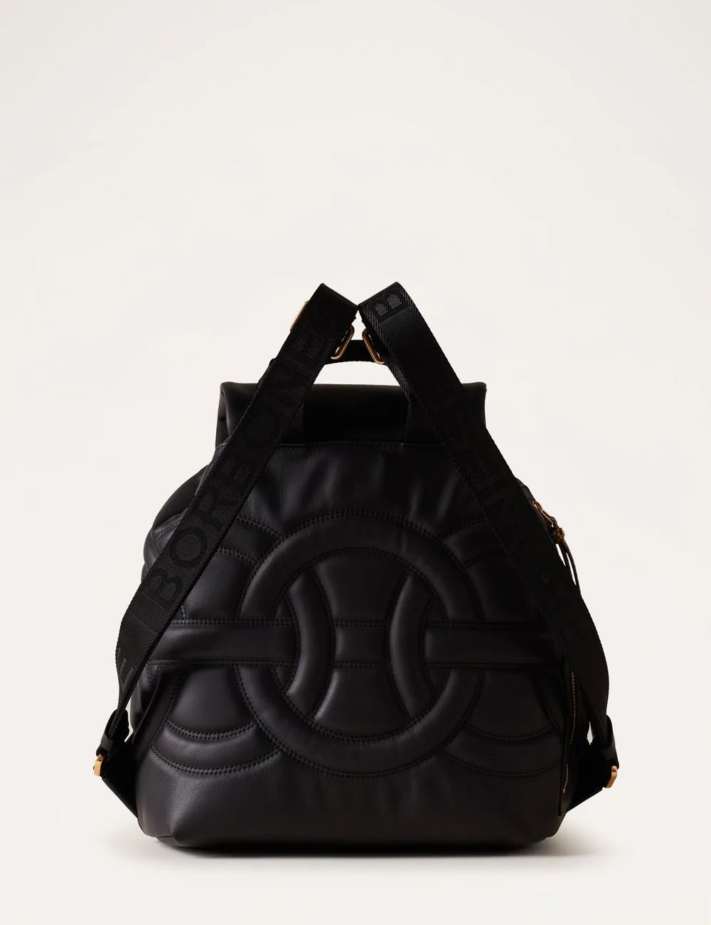 ZAINO MEDIUM NERO/OP NATURALE