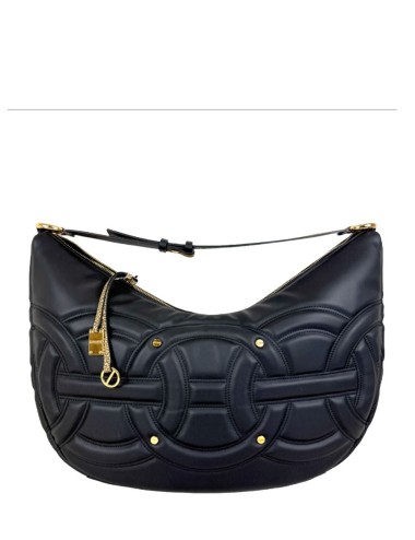 BORSA HOBO LARGE NERO/OP NATURALE