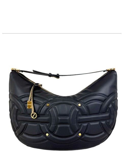BORSA HOBO LARGE NERO/OP NATURALE