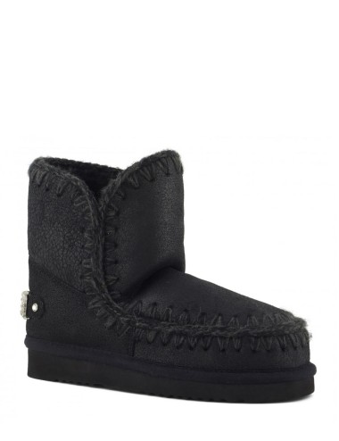 Stivaletto Eskimo 18 rhinestones logo neri