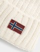 Cappello beanie pon pon beige