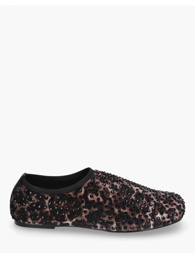 Vanity Rhinestone Loafer Animal Print