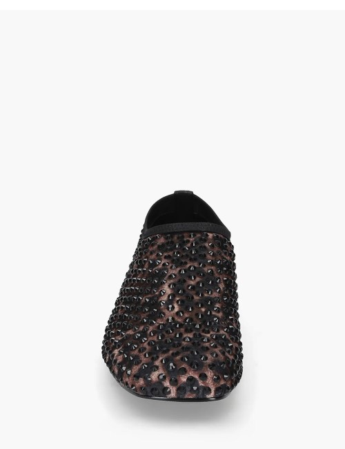 Vanity Rhinestone Loafer Animal Print