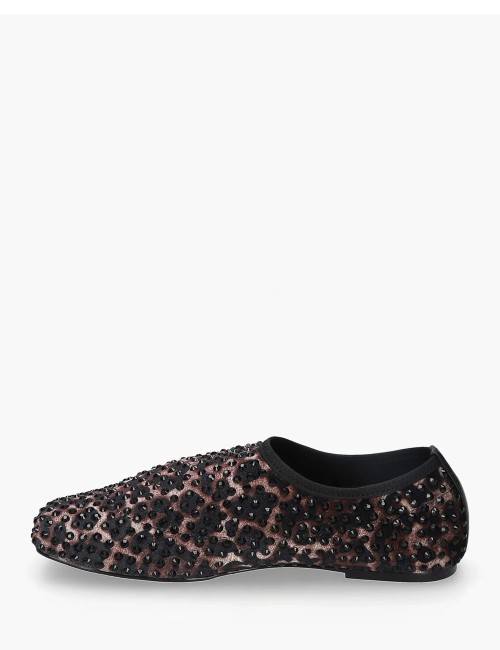 Vanity Rhinestone Loafer Animal Print