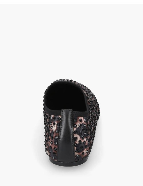 Vanity Rhinestone Loafer Animal Print