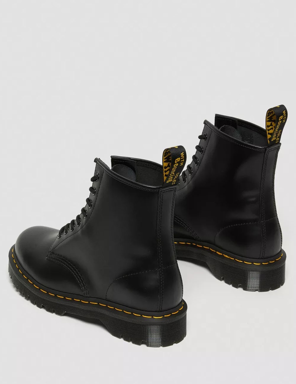 Stivali Platform Bex 1460 in pelle Smooth neri