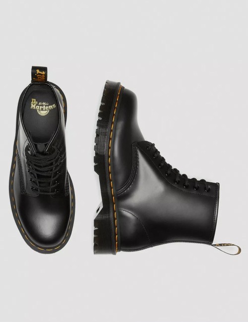 Stivali Platform Bex 1460 in pelle Smooth neri