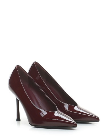 Decolleté Moderna56 in vernice red laque
