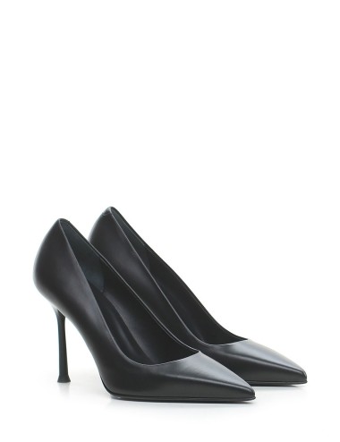 Decolleté Musa in pelle nera
