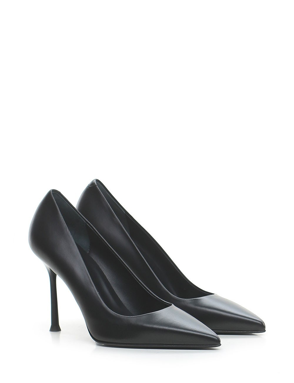 Decolleté Musa in pelle nera