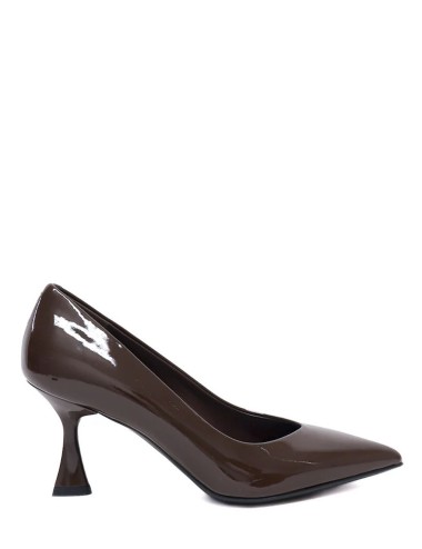 Decolleté Jolie56 in vernice marrone