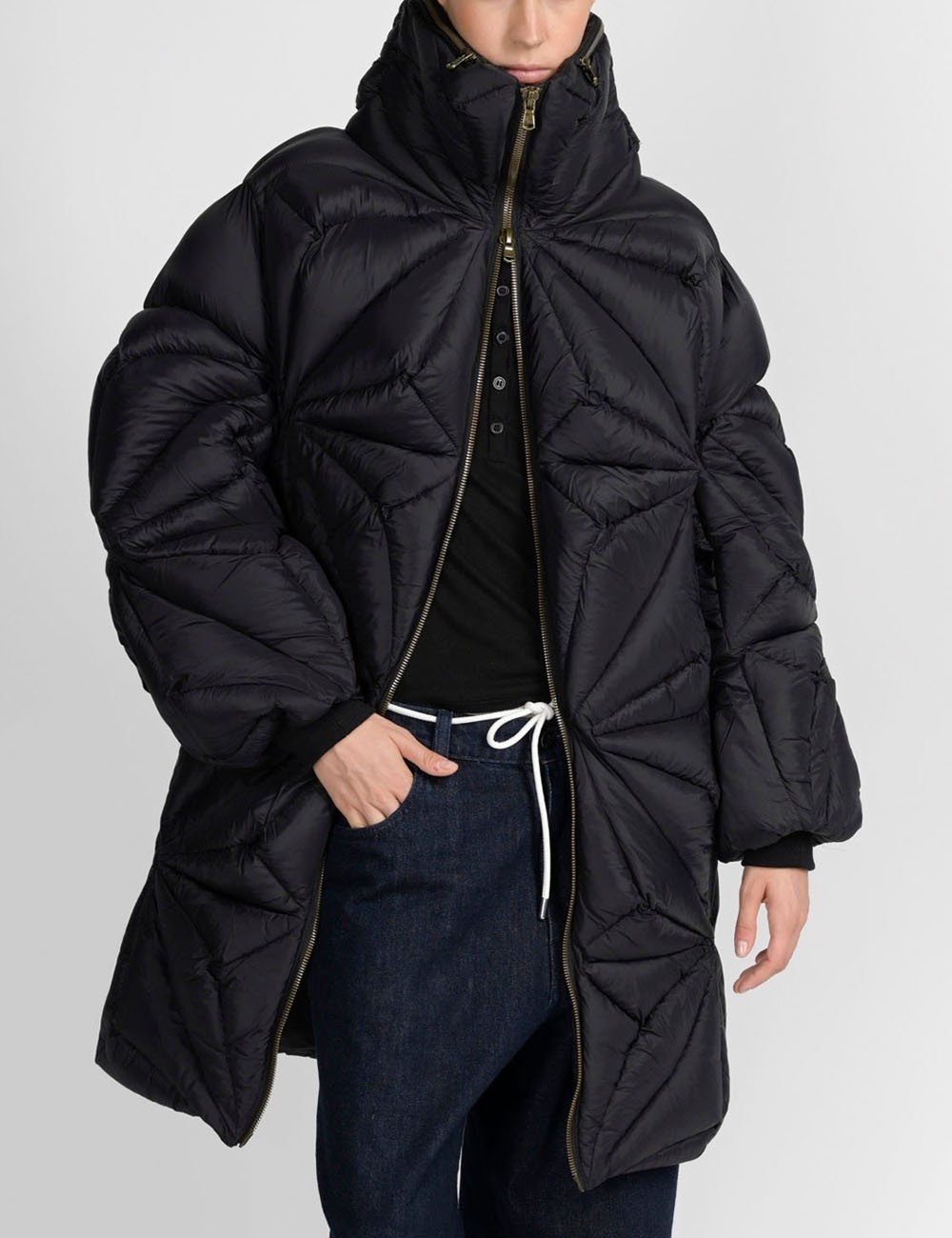 Piumino Diamond long black
