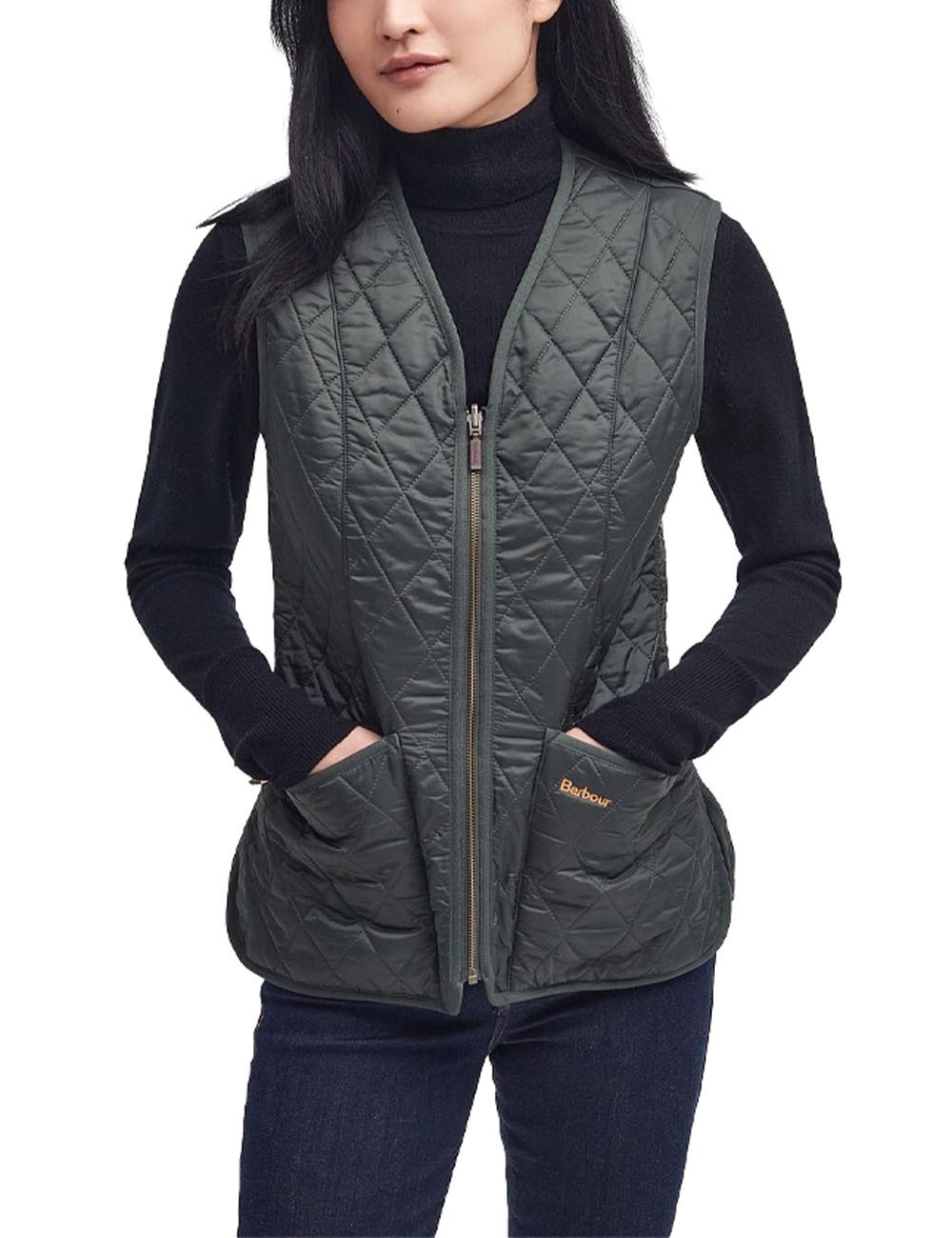 Betty Fleece Waistcoat / Zip-In Liner Dark Olive
