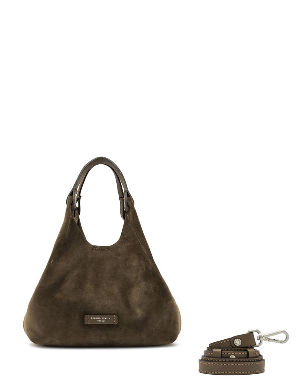 Hand bag Dua suede daino