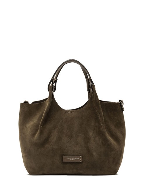 Hand bag Dua suede daino