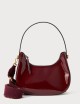 Borsa a mano BLANCHE in vernice wine berry