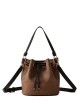 BORSA SECCHIELLO S. C/T OP NATURALE/NERO 0098 TELA PU ST.OP SOFT/VITELLO