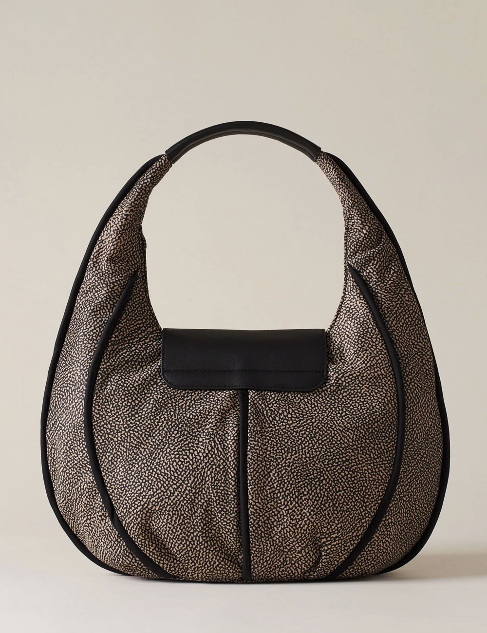 Borsa a mano COTTAGE HOBO SMALL OP NATURALE NERO