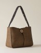 TULIP SMALL BUCKET BAG OP NATURAL BLACK