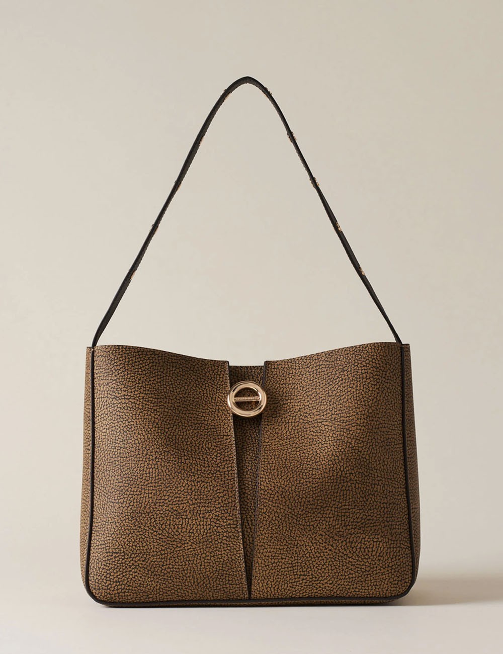 BORSA SECCHIELLO TULIP SMALL OP NATURALE NERO