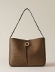 TULIP SMALL BUCKET BAG OP NATURAL BLACK
